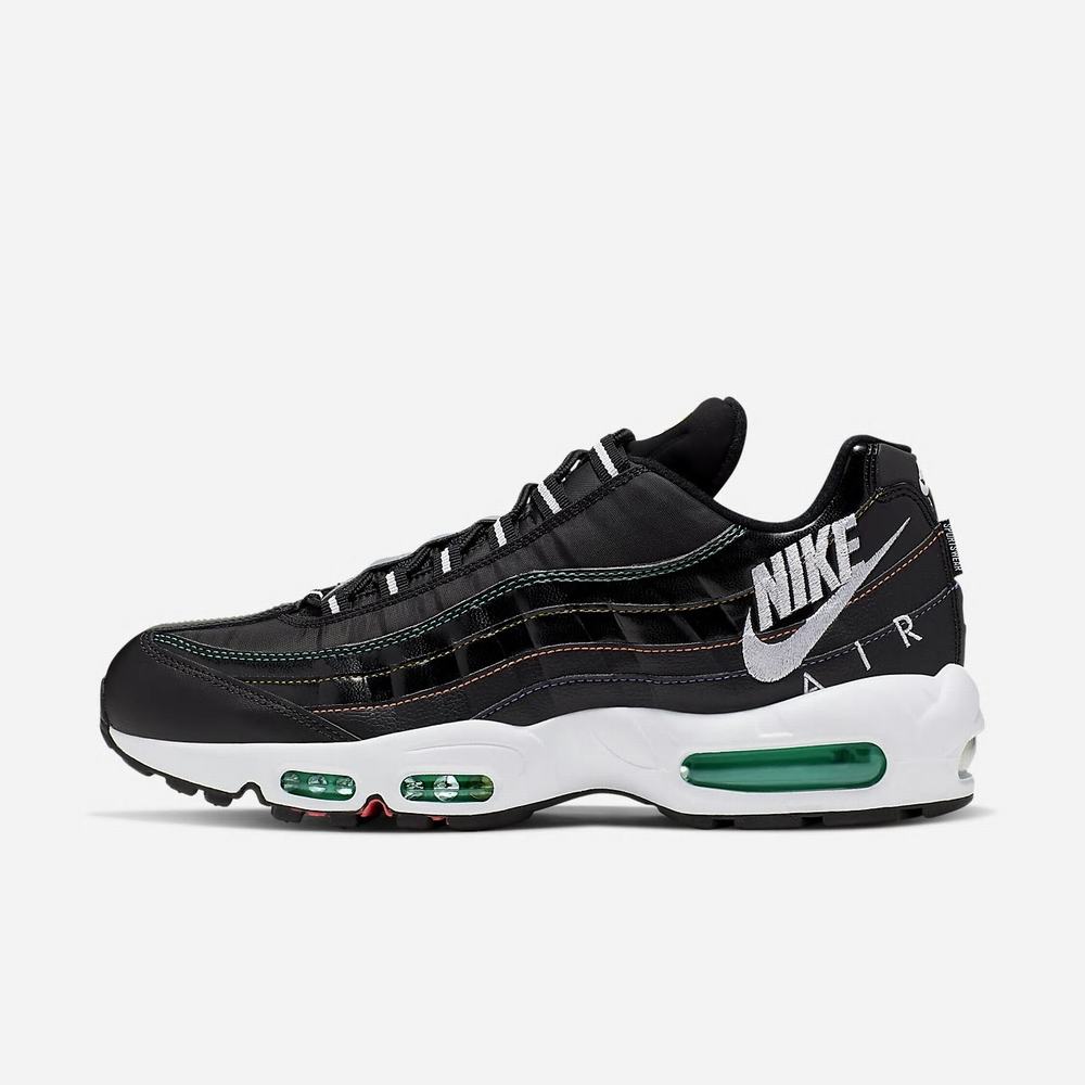 Sneakers Nike Air Max 95 SE Noir 0952-763 Black/Kinetic Green/Psychic Purple/Flash Crimson Homme | DSS-73594301